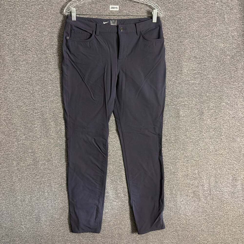 Nike Women's 8 Blue Gray Nylon Stretch Repel Golf Slim Fit Water Repentant Pants